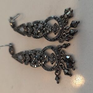 Vintage Monet Chandelier Hook Earrings